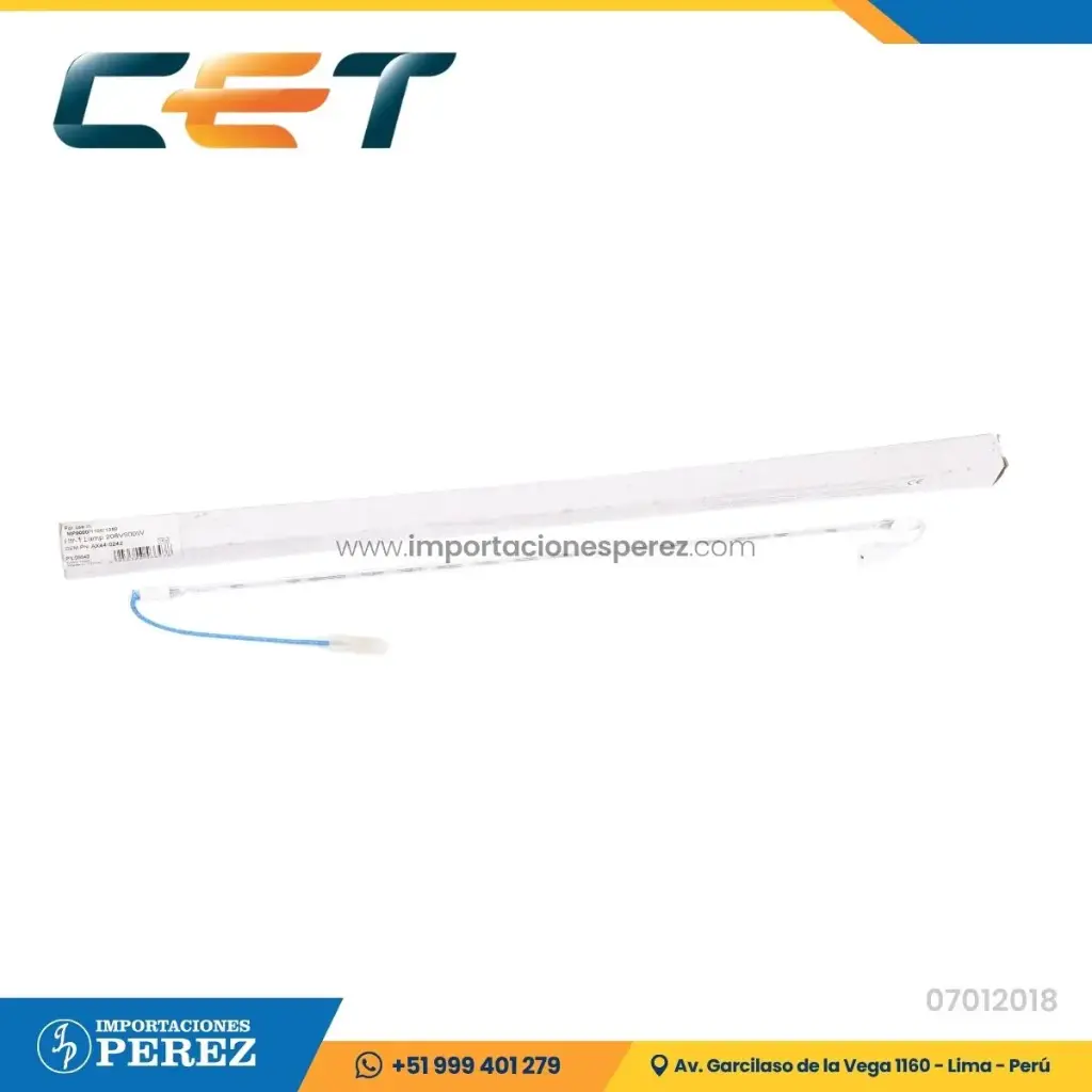 Lámpara Calor/Fusor N° 01 - Cable Blanco (HEATER:208V:900W) [Cet]