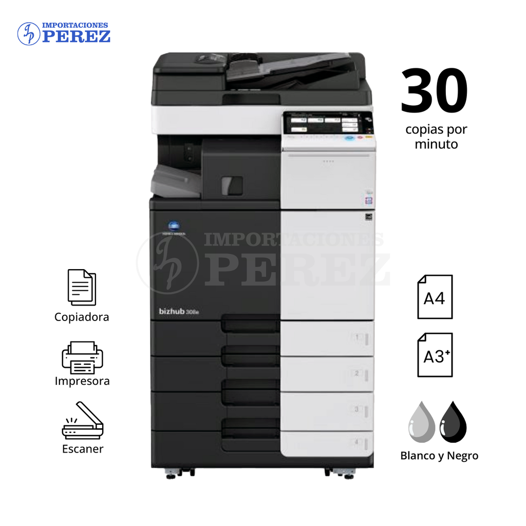 Fotocopiadora Konica Minolta Bizhub 308e 