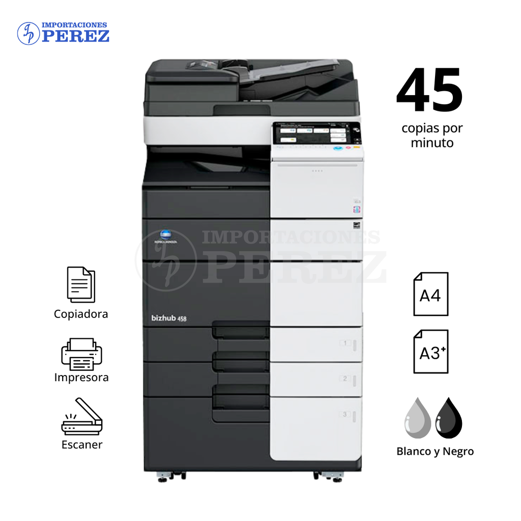 Fotocopiadora Konica Minolta Bizhub 458e
