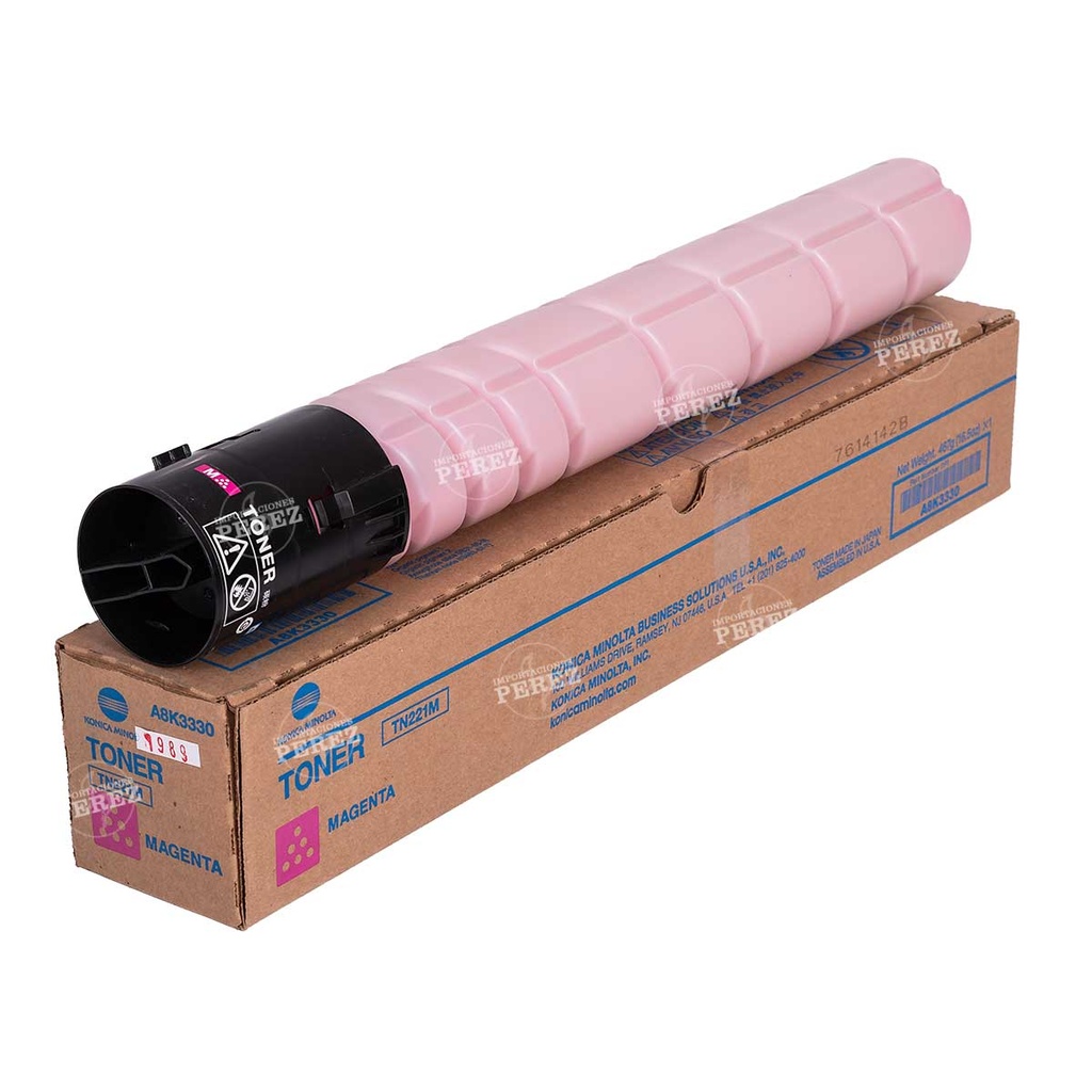 Toner Cartucho Magenta Konica Minolta [Original] TN221M 509g 