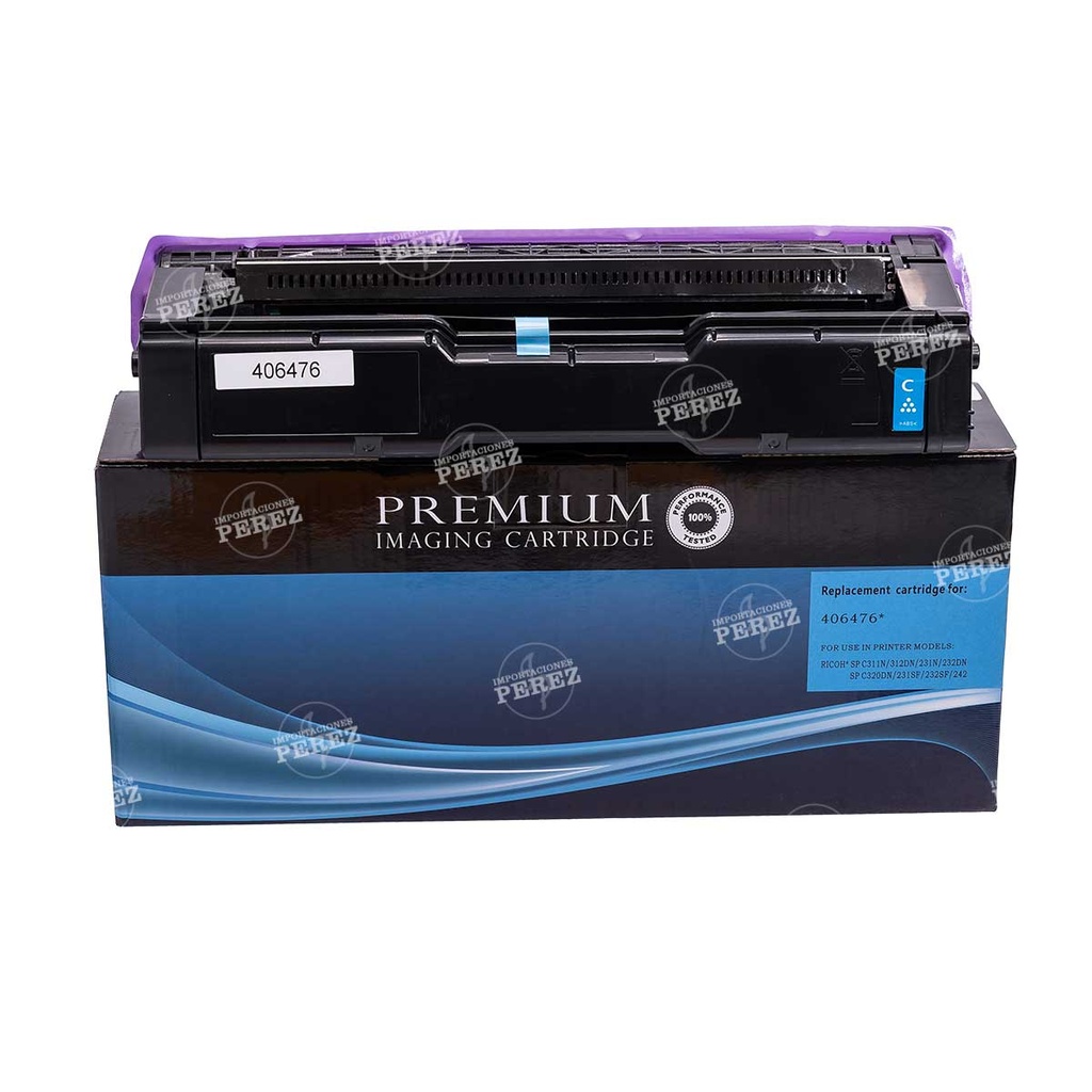 Toner Cartucho Cyan Ricoh [Intercopy] SP-C310HA 
