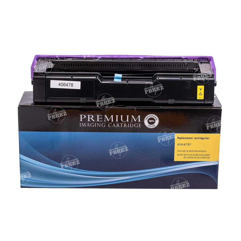 Toner Cartucho Yellow Ricoh [Intercopy] SP-C310HA 