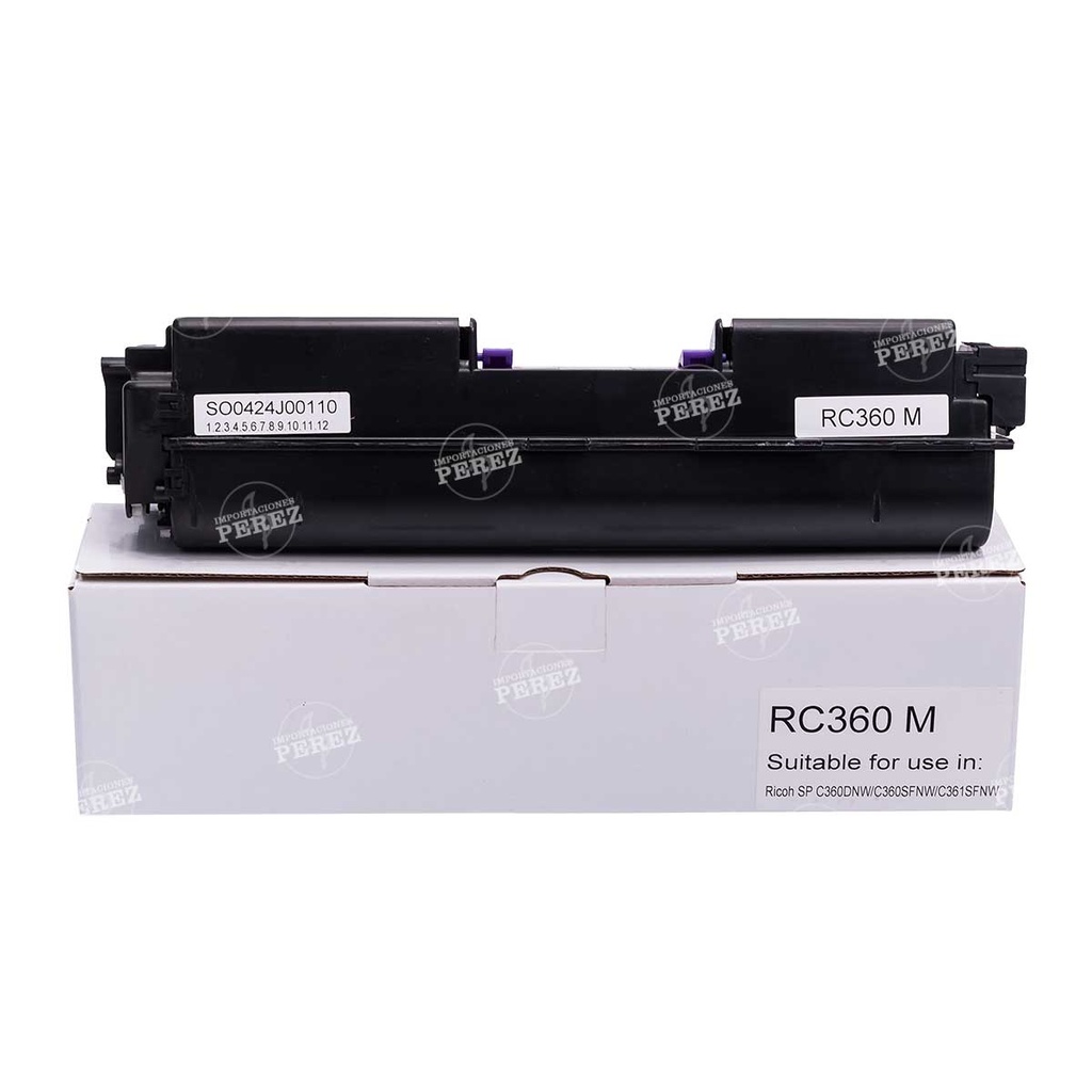 Toner Cartucho Magenta Ricoh [Intercopy] SP-C360 