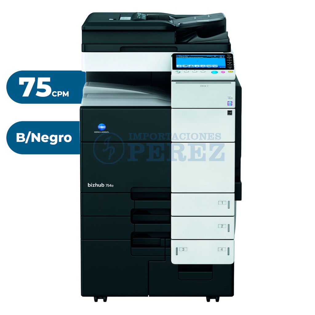 Fotocopiadora Konica Minolta Bizhub 754e REMANUFACTURADA *****ANTES DE CONECTAR EL EQUIPO VERIFICAR EL VOLTAJE*****