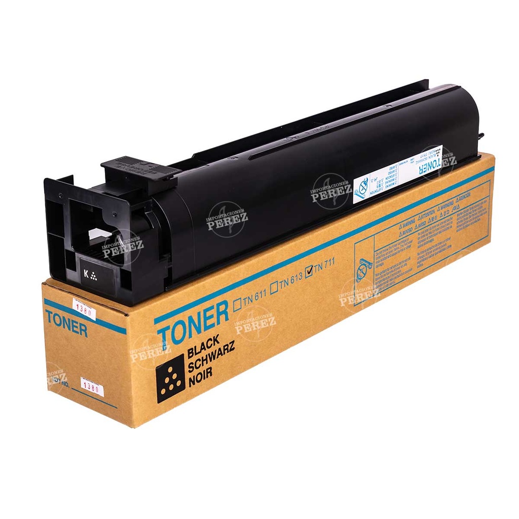 Toner Cartucho Black Konica Minolta [Dki - Presentación Original]  Tn711K/tn712K 980g 