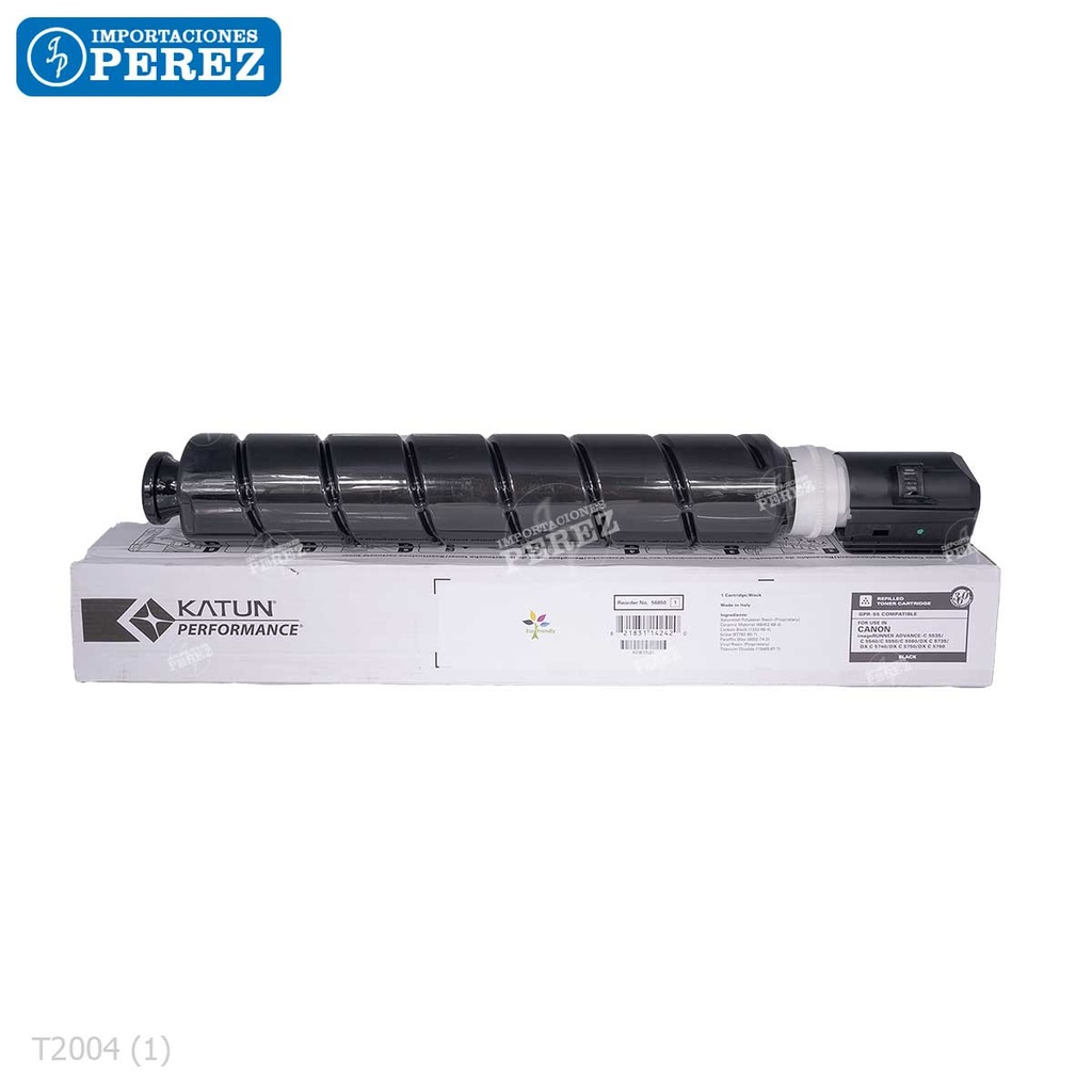 Toner Cartucho Black Canon [Katun Performance] GPR55 996g 