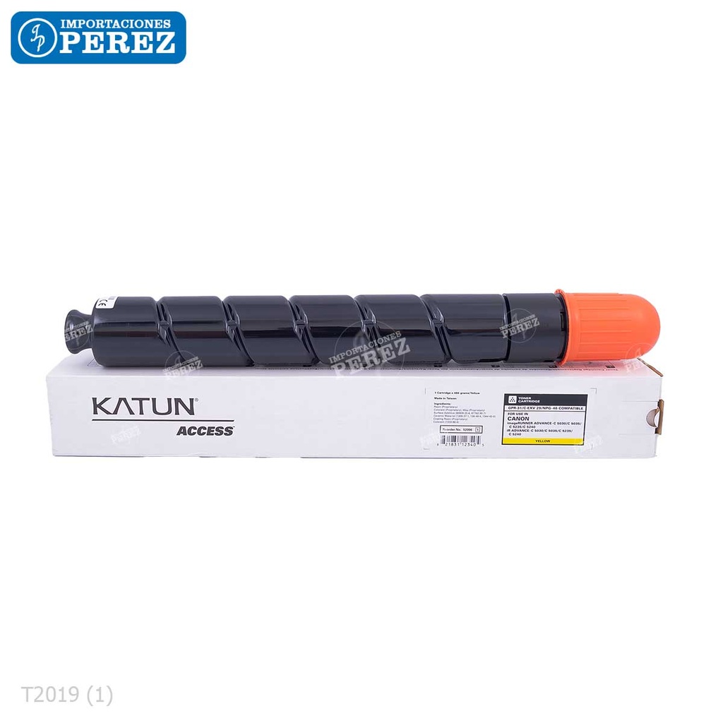 Toner Cartucho Yellow Canon [Katun Access] GPR31 484g 