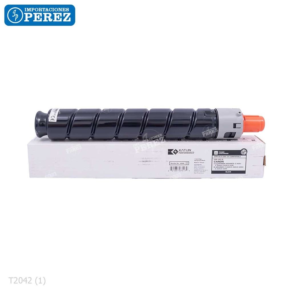 Toner Cartucho Black [Katun Performance] GPR36 420g 