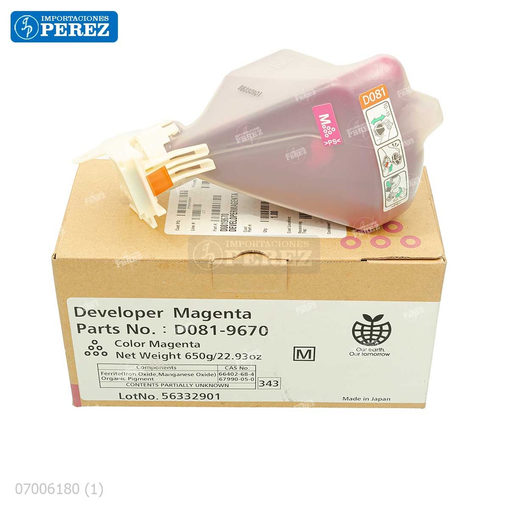 Revelador Magenta 650g [Original - Ricoh]