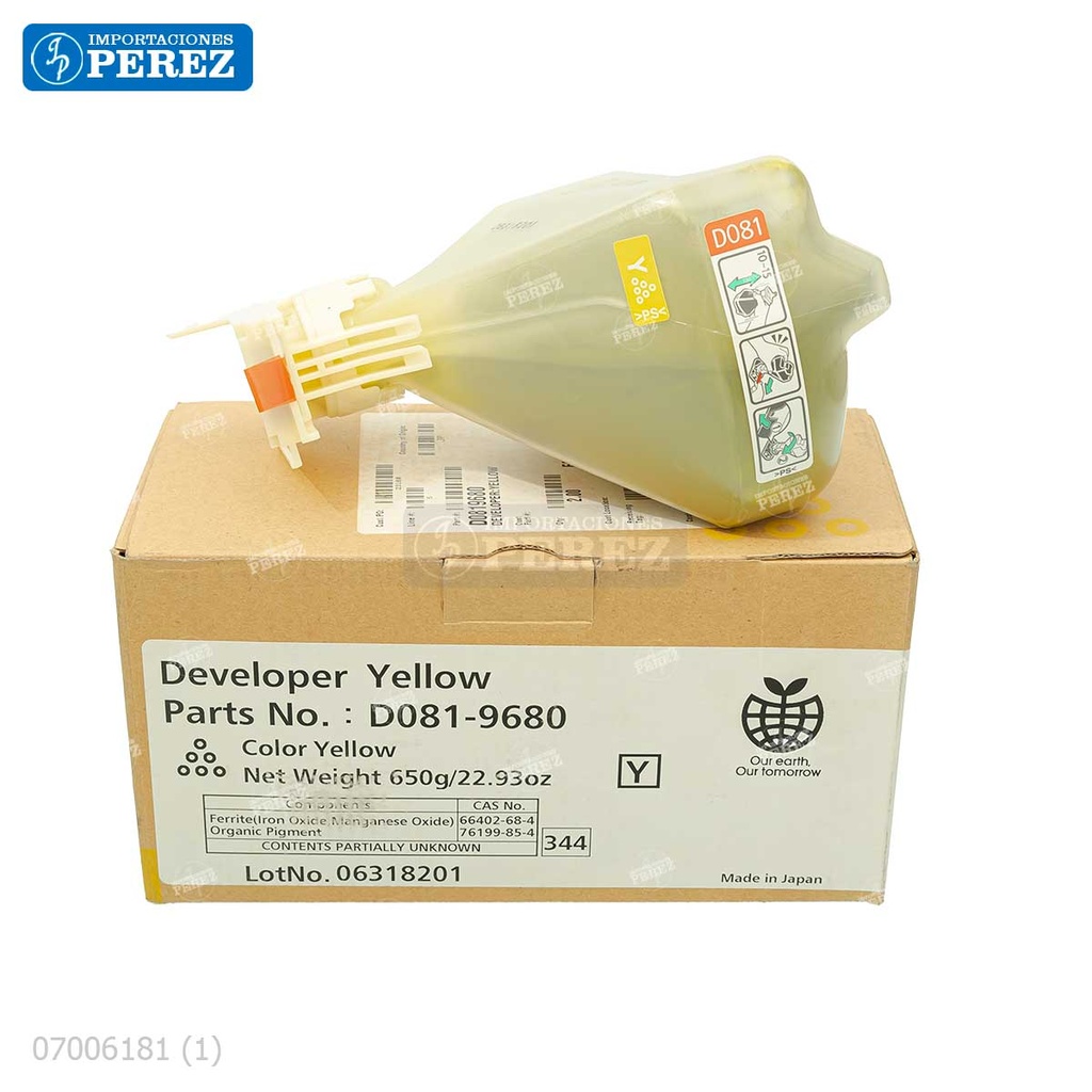 Revelador Yellow 650g [Original - Ricoh]