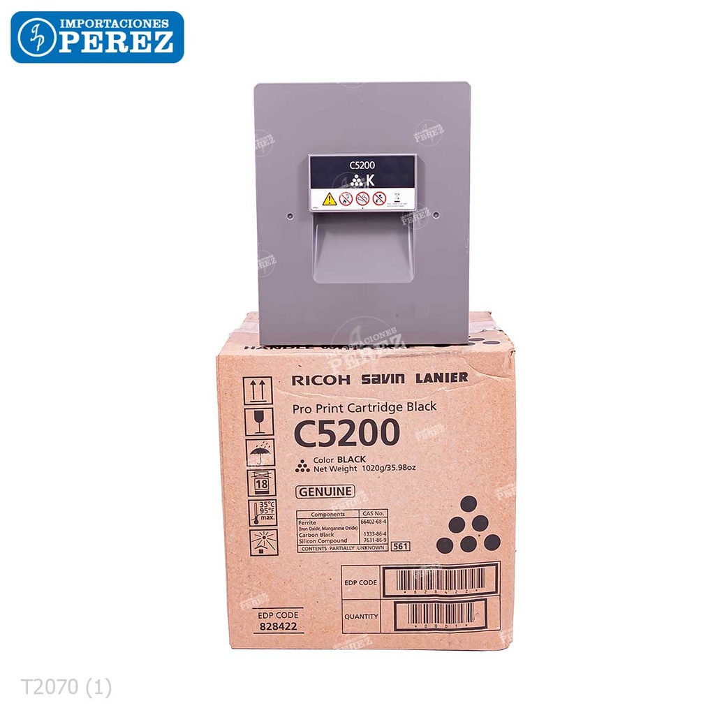 Toner Cartucho Black Ricoh [Original] 1020g 