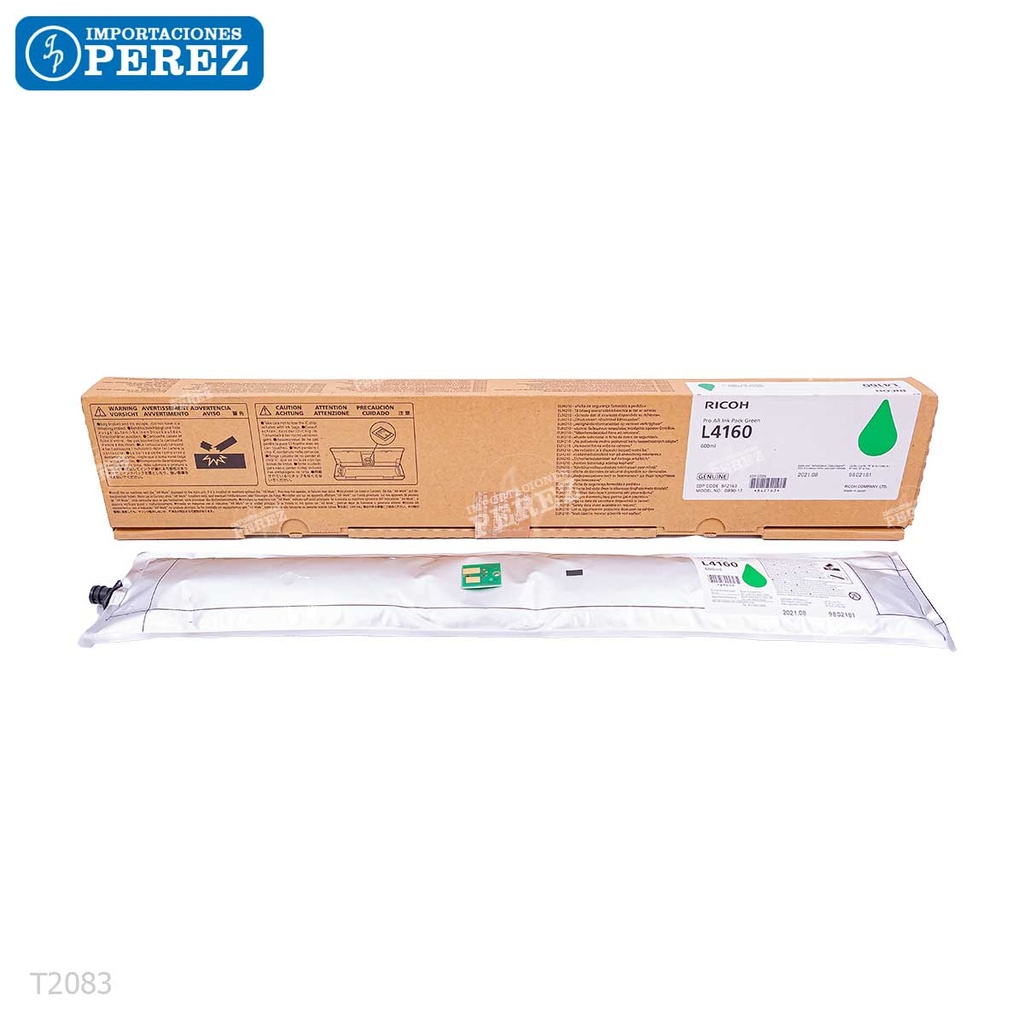 Tinta Cartucho Verde Ricoh [Original]  L4160 600ml 