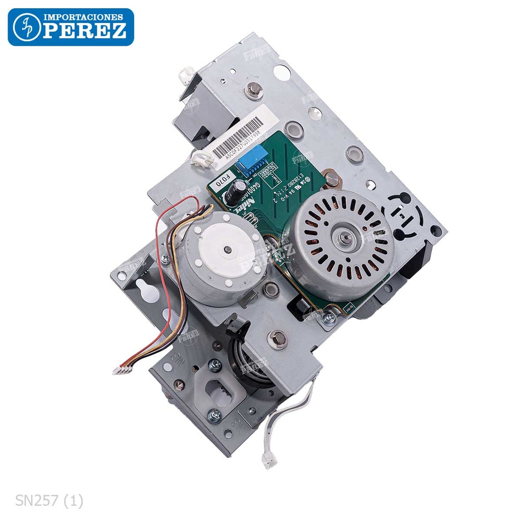 Bloque Gear/Piñones Acople Fusor ***COMPLETO CON MOTORES*** (FUSING DRIVE ASSY) - SEMI-NUEVO [Original - Konica Minolta]