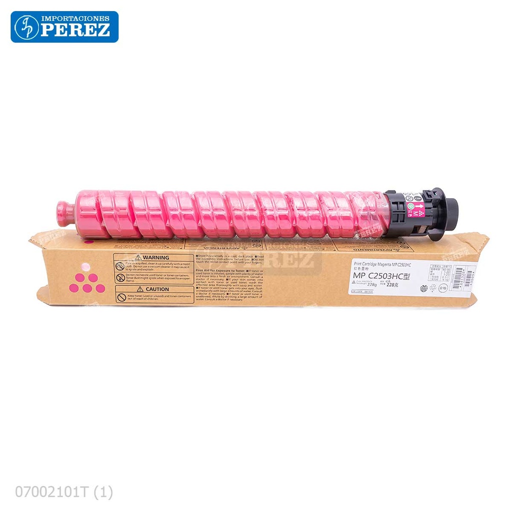 Toner Cartucho Magenta Ricoh [Dki - Presentación Original] Type MPC2003 285g 