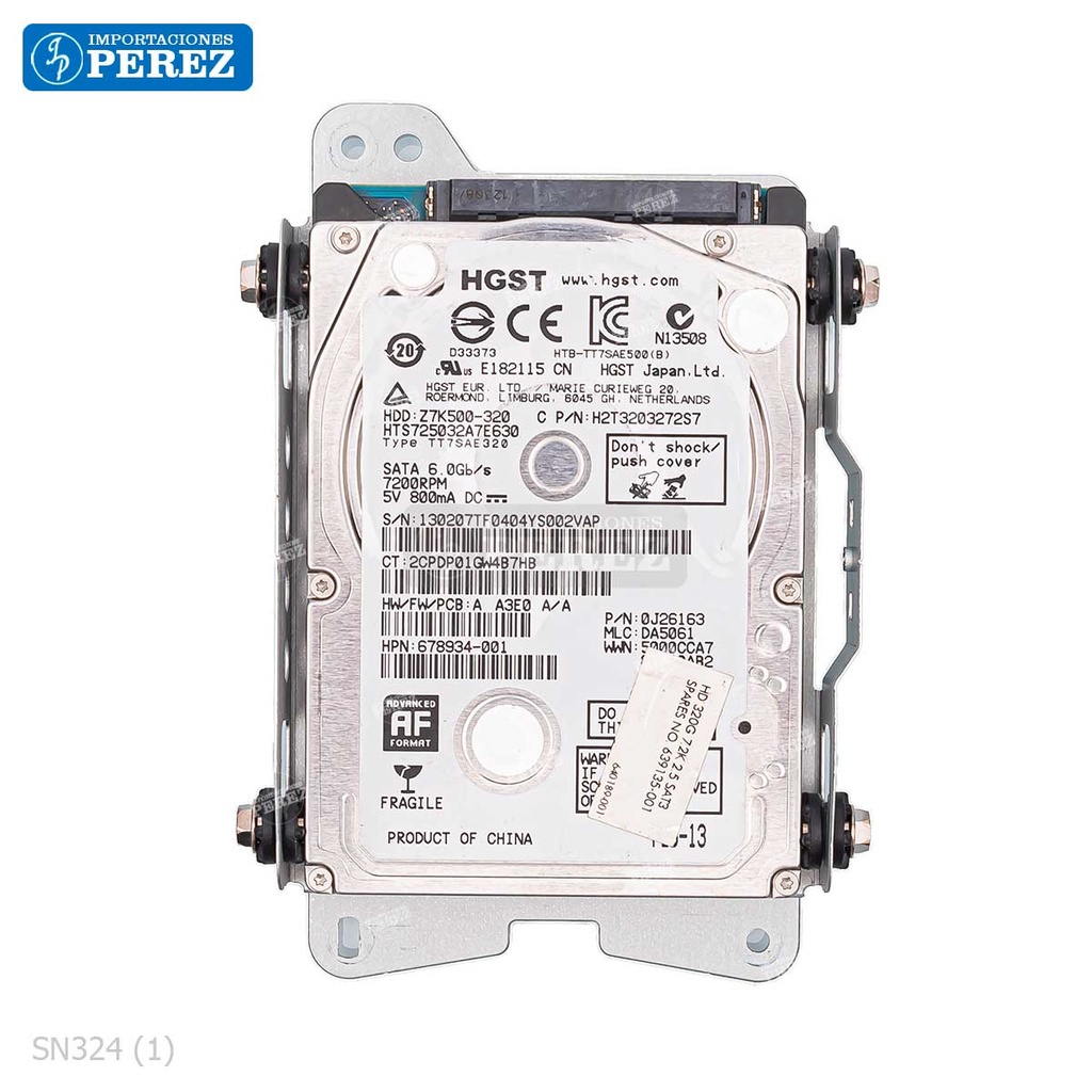 Disco Duro Completo 320Gb (c/base + cable Poder + Cable Sata) - SEMI-NUEVO [Original - Ricoh]
