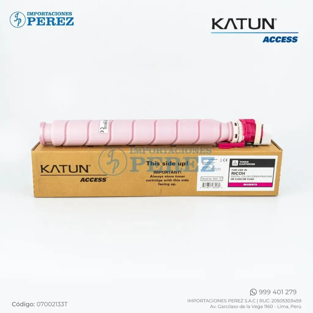 Toner Cartucho Magenta Ricoh [Katun Performance] 107g - 6K 