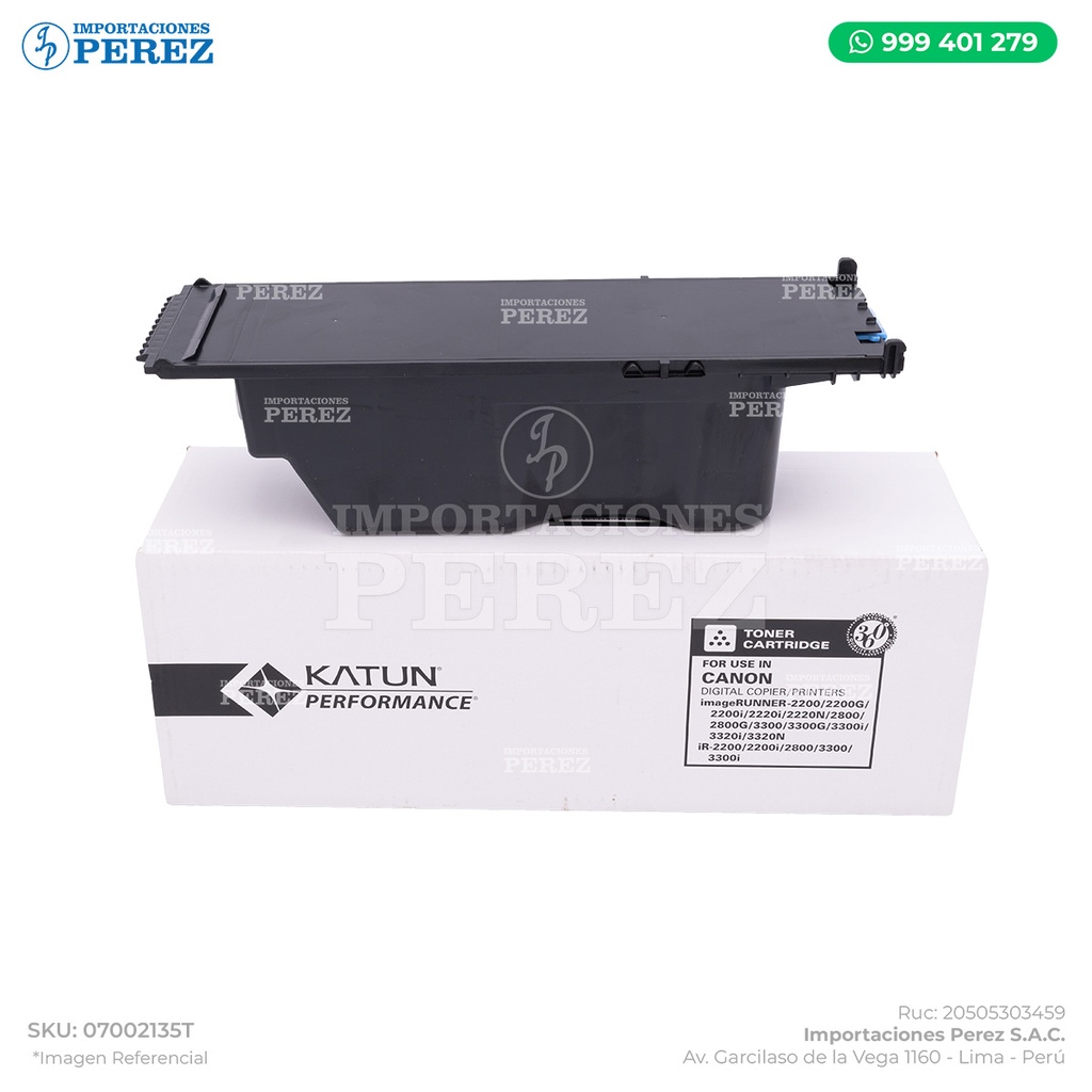 Toner Cartucho Canon [Katun Performance] 795g 