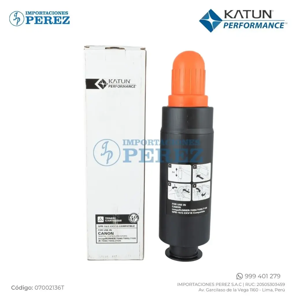 Toner Cartucho Canon [Katun Performance] GPR19 2000g 