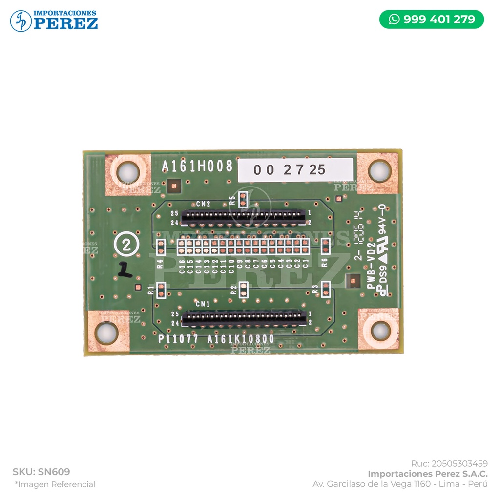 Tarjeta Laser (PWB ASSEMBLY - PWB-VD2 ASSY) - SEMI-NUEVO [Original - Konica Minolta]