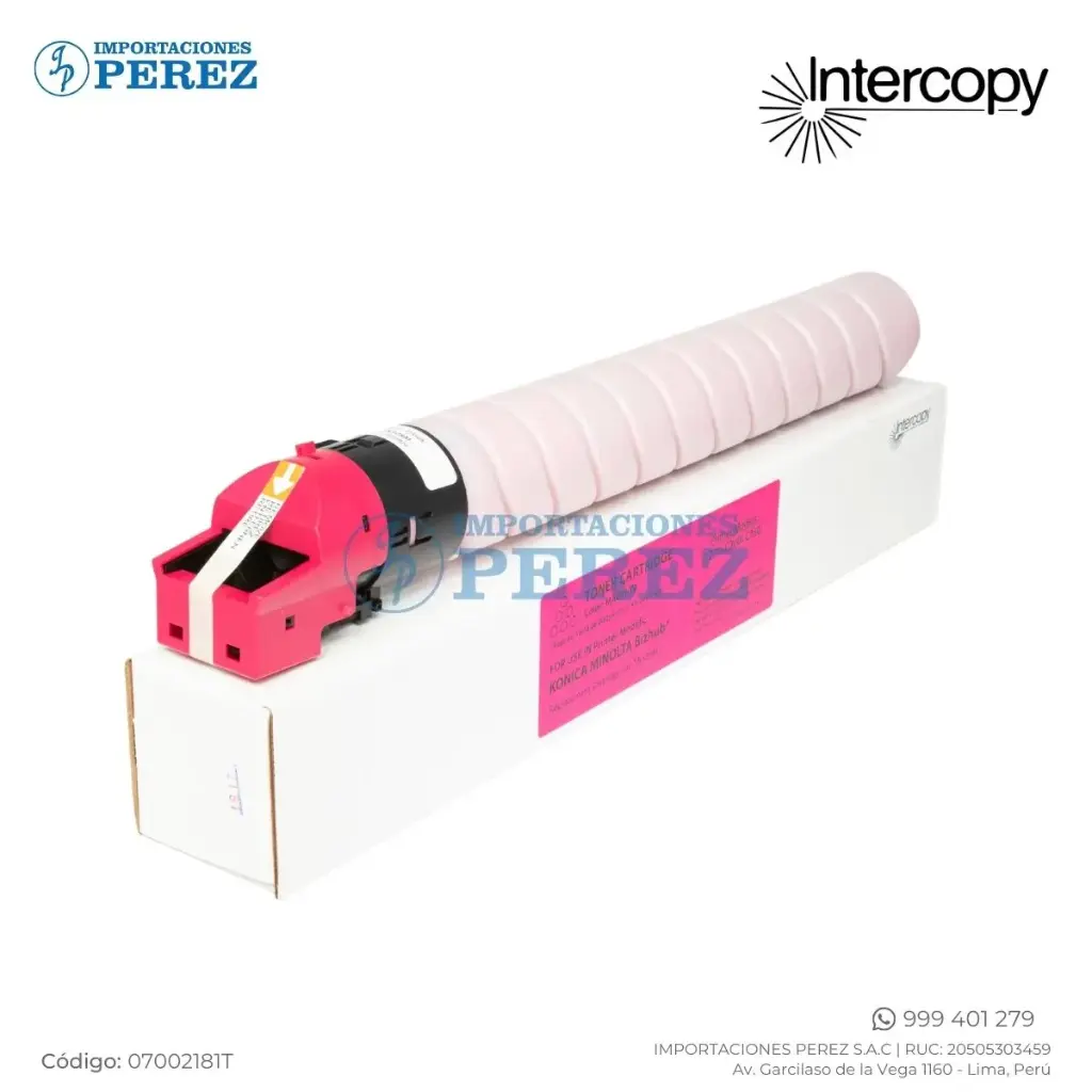 Toner Cartucho Magenta Konica Minolta [Intercopy] Tn328M/Tn328M 519g 