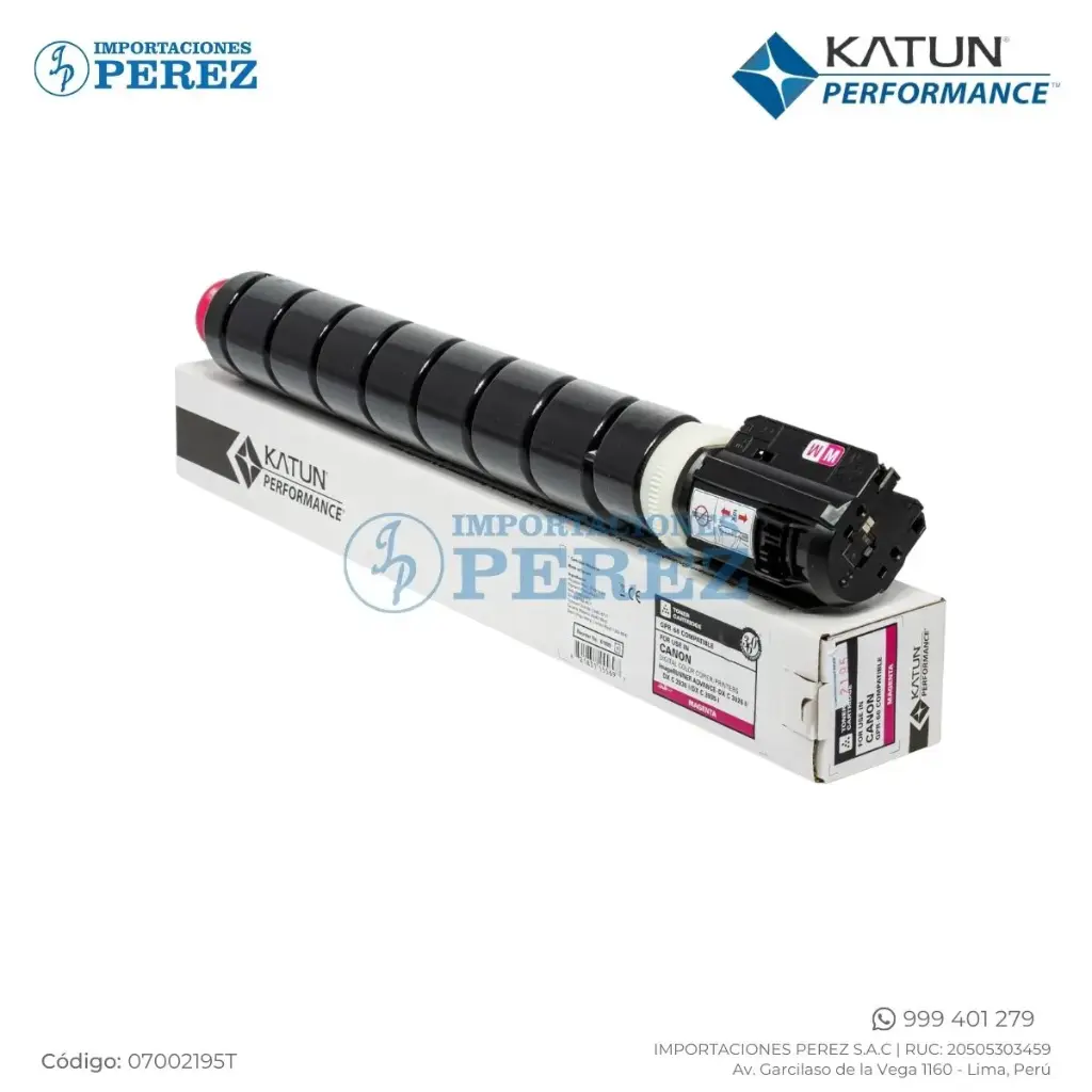 Toner Cartucho Magenta GPR66 Canon 110/220v 385g [Katun Performance]