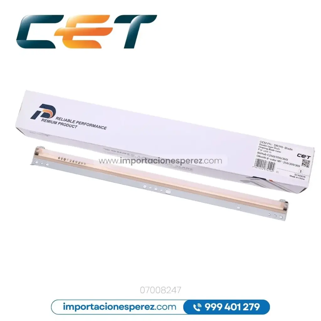 Cuchilla Limpieza Cilindro Color DR316 Doble Capa [Cet]