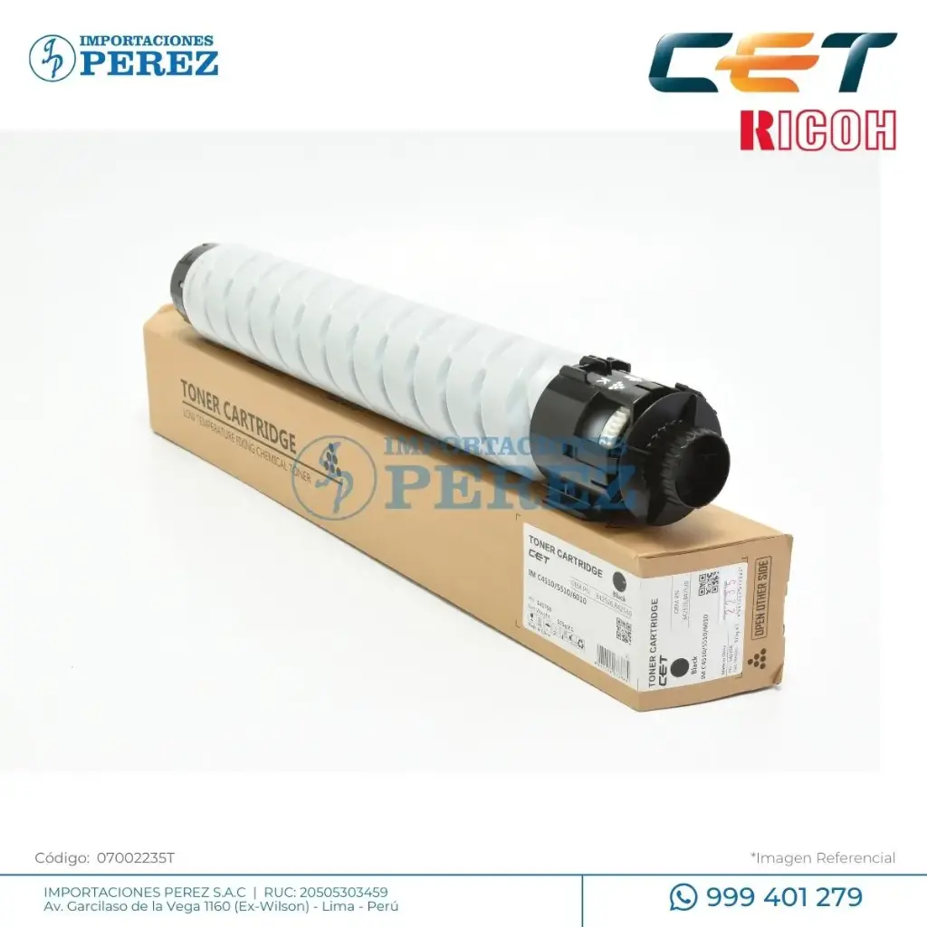 Toner Cartucho Black [Cet]