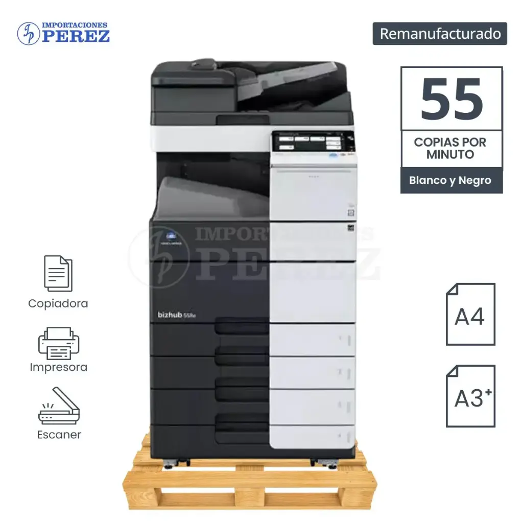 Fotocopiadora Konica Minolta Bizhub 558 REMANUFACTURADA