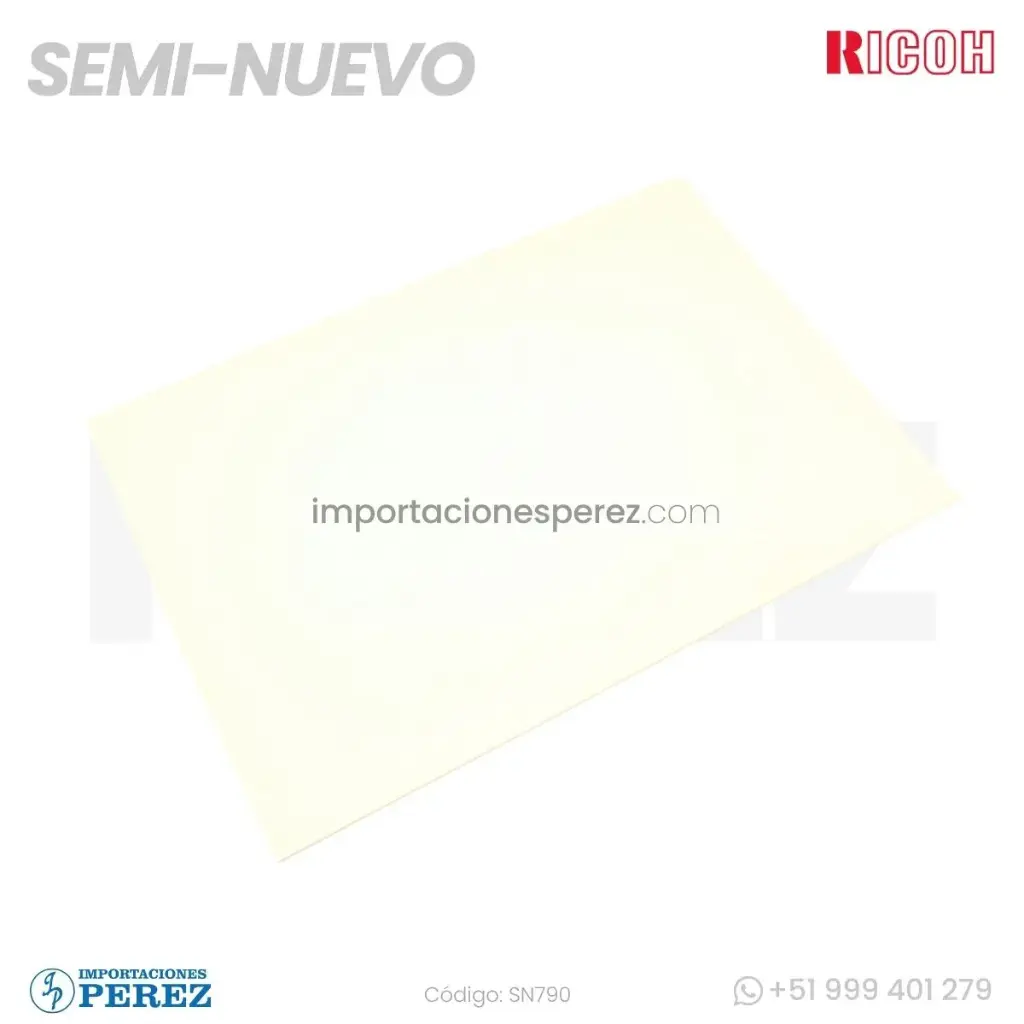 Tapa Blanca ADF (PRESSURE PLATE) SEMI-NUEVO [Original - Ricoh]