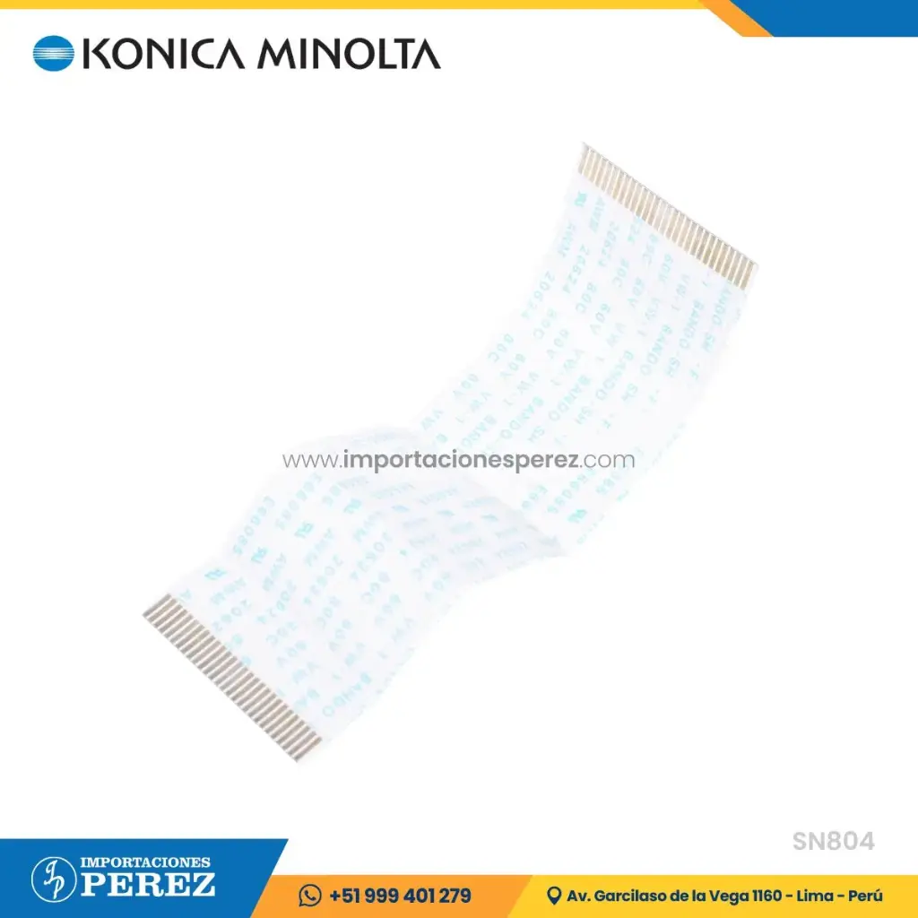 Cable Flex Escaner (SCANNER WIRING /8 - SCANNER DRIVE SECTION) (Ancho: 29mm) SEMI-NUEVO [Original - Konica Minolta]