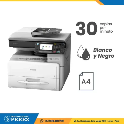 [0107008] Fotocopiadora Ricoh MP 301 (solo equipo)
