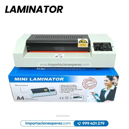 [040301004] Enmicadora A4 [LAMINATOR] de 80°-180° / 75-200mic [8305]