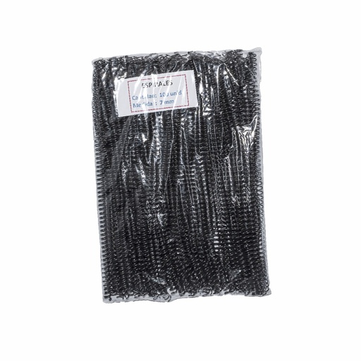 [0601001] Espiral 7 (x100unds) Capacidad 25 Hojas [Nacional]