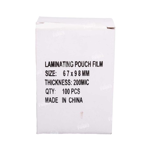 [0604006] Mica Enmicado Fotocheck 67x98 - 200mic (Caja x 100unds)