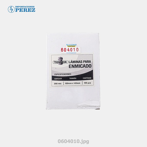 [0604010] Mica Enmicado 100x145 - 200mic (Caja x 100unds)
