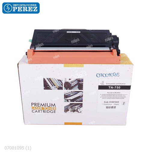 [07001095] Toner Cartucho Brother [Image Premium] (TN750/TN720/780)