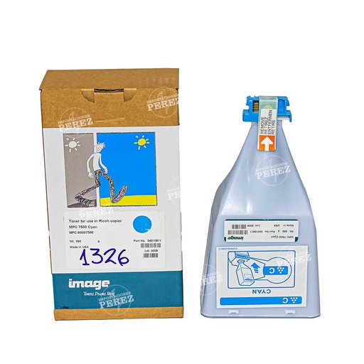 [07001326] Toner Cartucho Cyan Ricoh [Image]  (560g) (MPC7500A) 