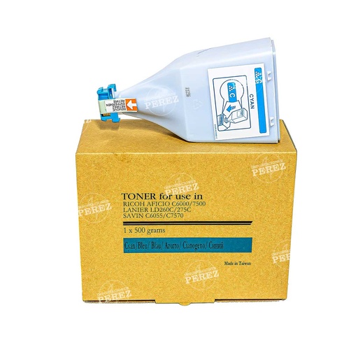 [07001523] Toner Cartucho Cyan Ricoh [Premium] (560g) (MPC7500A) 