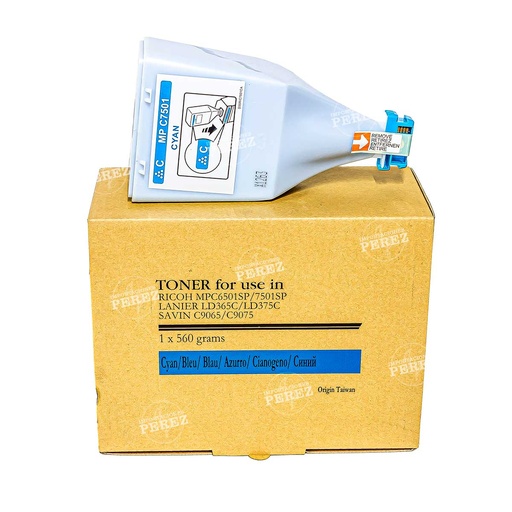 [07001527] Toner Cartucho Cyan Ricoh [Premium] (560g) 