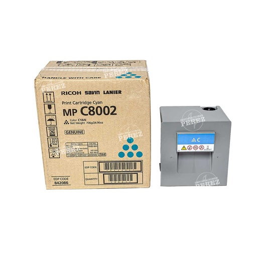 [07001600] Toner Cartucho Cyan Ricoh [Original] 762g 