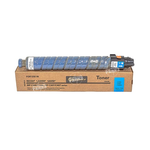 [07001789] Toner Cartucho Cyan Ricoh [Intercopy] (112g) (Type MpC406) 