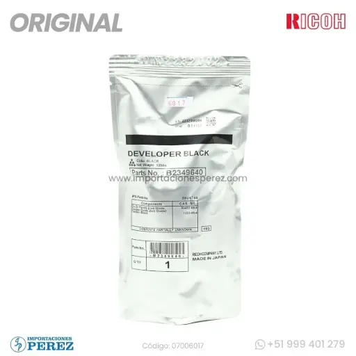 [07006017] Revelador Type 27W 1250g [Original - Ricoh]