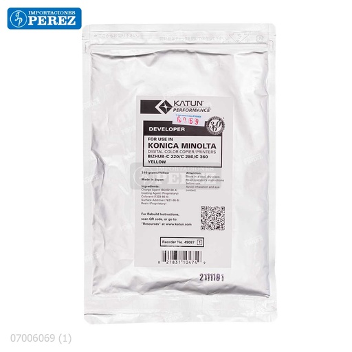 [07006069] Revelador Yellow 210g [Katun Performance]