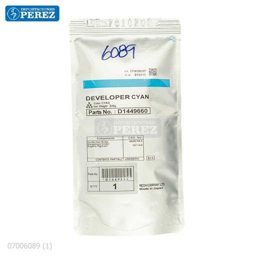 [07006089] Revelador [Ricoh - Original] Cyan (-) 