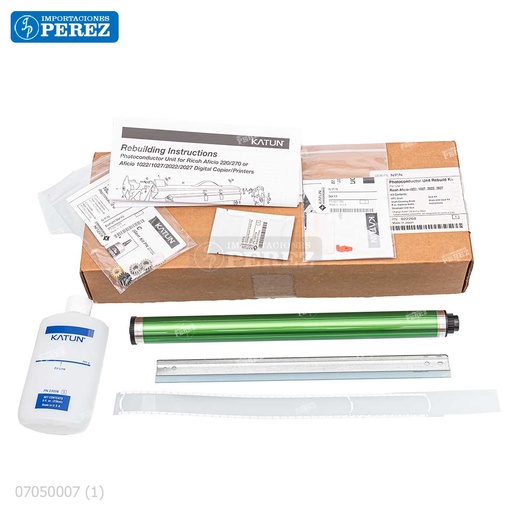 [07050007] Kit Imagen Kitx07 Contiene: 01 Cilindro + 01 Cuchilla Limpieza + 02 Instructivos + 01 Sello Revelado + 01 Paño Limpieza + 01 Kit Engranajes [Katun Perfomance]