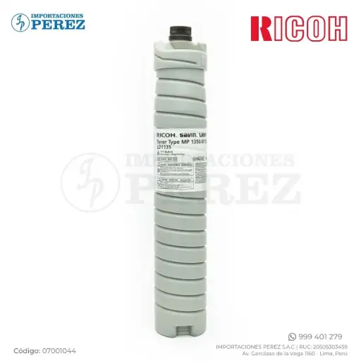 [07001044] Toner Cartucho Ricoh [Original] Type MP1350 1430g 