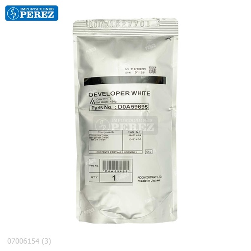 [07006154] Revelador Blanco/White 650g [Original - Ricoh]