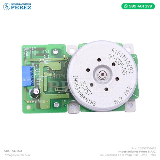 [SN140] Motor Faja Transferencia Principal Main Drive 24V - 20W (BRUSHLESS MOTOR /20) - SEMI-NUEVO [Original - Konica Minolta]