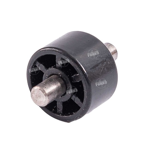 [SN186] Roll Negro c/pin de Guía Salida Papel (Encima Puerta Lateral Derecho) - SEMI-NUEVO [Original - Konica Minolta]