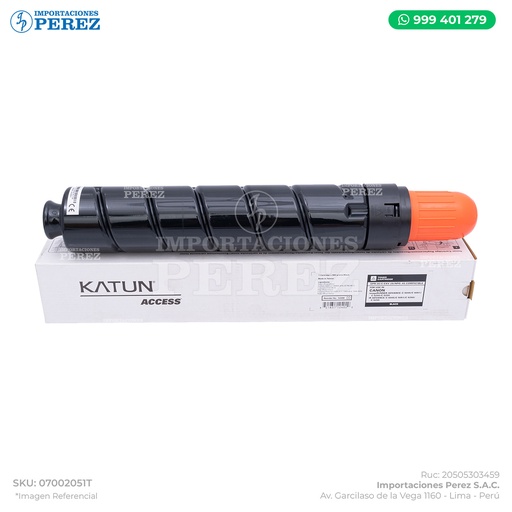 [07002051T] Toner Cartucho Black Canon [Katun Access]  GPR30 980g 